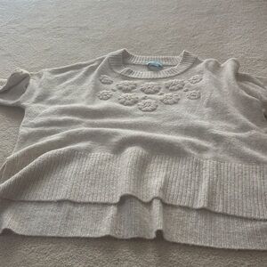 CeCe Cream Crew Neck Sweater